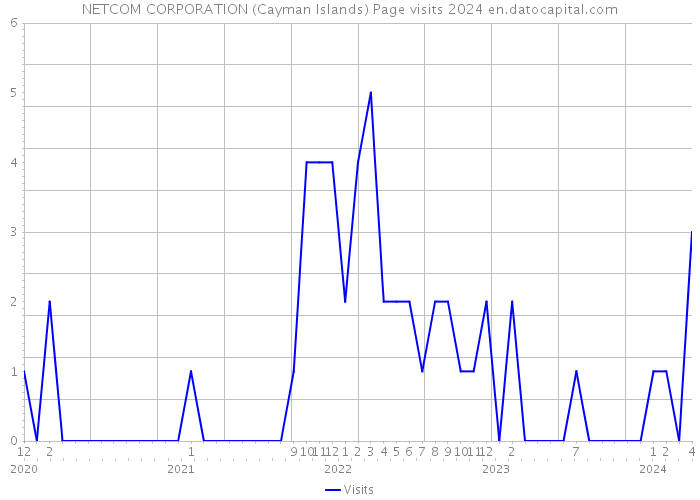 NETCOM CORPORATION (Cayman Islands) Page visits 2024 
