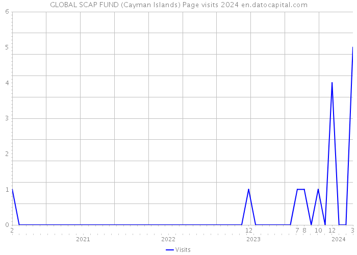 GLOBAL SCAP FUND (Cayman Islands) Page visits 2024 
