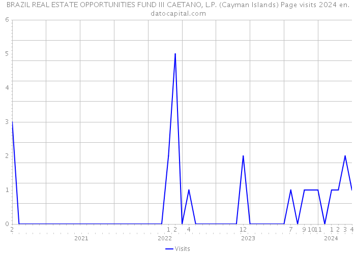 BRAZIL REAL ESTATE OPPORTUNITIES FUND III CAETANO, L.P. (Cayman Islands) Page visits 2024 