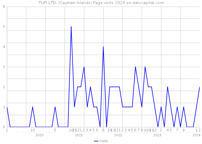 TUPI LTD. (Cayman Islands) Page visits 2024 