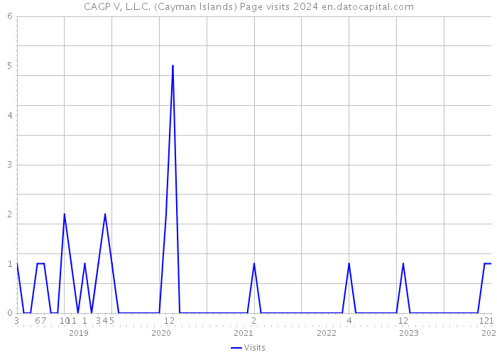 CAGP V, L.L.C. (Cayman Islands) Page visits 2024 