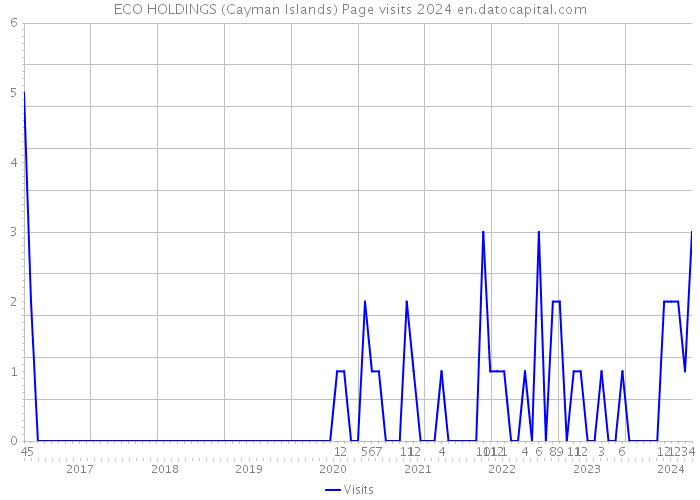ECO HOLDINGS (Cayman Islands) Page visits 2024 