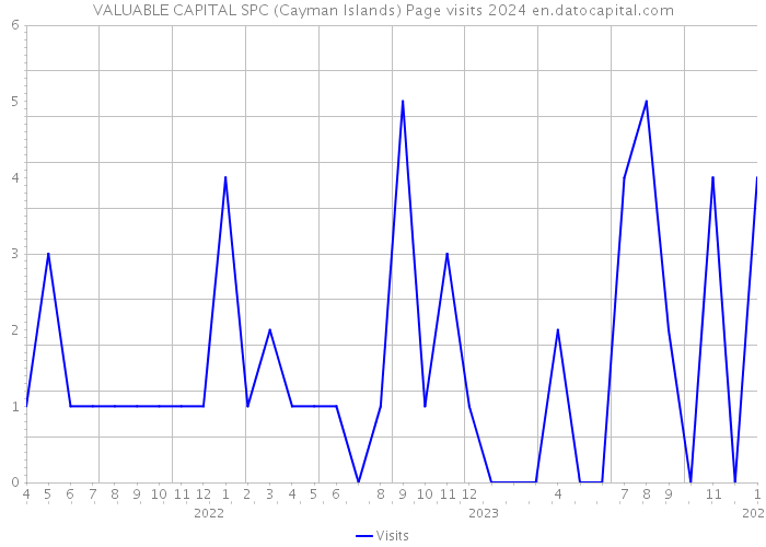 VALUABLE CAPITAL SPC (Cayman Islands) Page visits 2024 