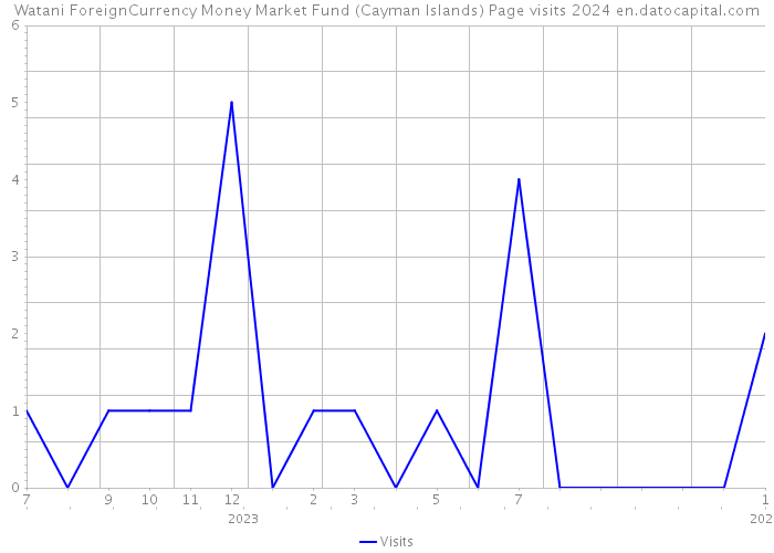 Watani ForeignCurrency Money Market Fund (Cayman Islands) Page visits 2024 