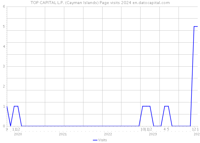 TOP CAPITAL L.P. (Cayman Islands) Page visits 2024 