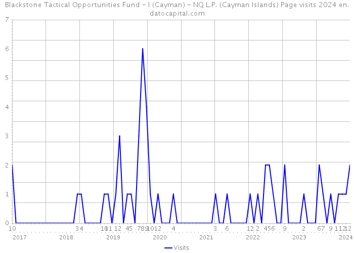 Blackstone Tactical Opportunities Fund - I (Cayman) - NQ L.P. (Cayman Islands) Page visits 2024 