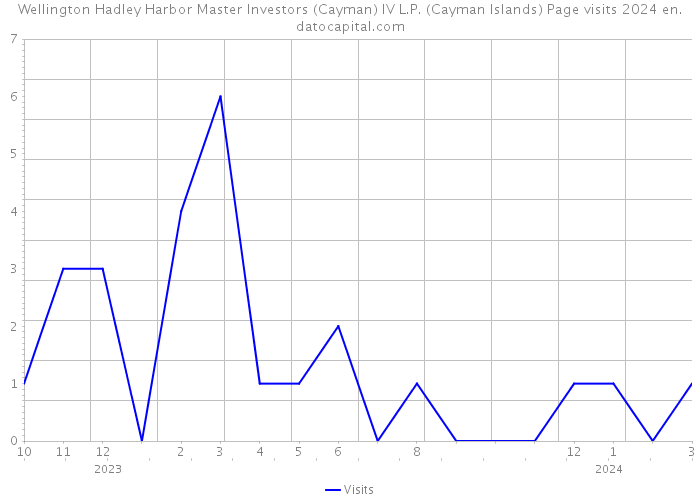 Wellington Hadley Harbor Master Investors (Cayman) IV L.P. (Cayman Islands) Page visits 2024 