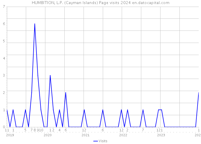 HUMBITION, L.P. (Cayman Islands) Page visits 2024 