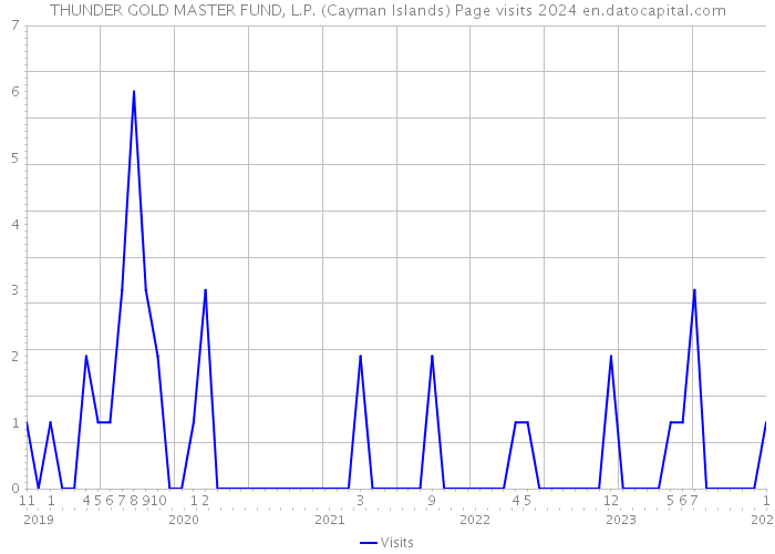 THUNDER GOLD MASTER FUND, L.P. (Cayman Islands) Page visits 2024 