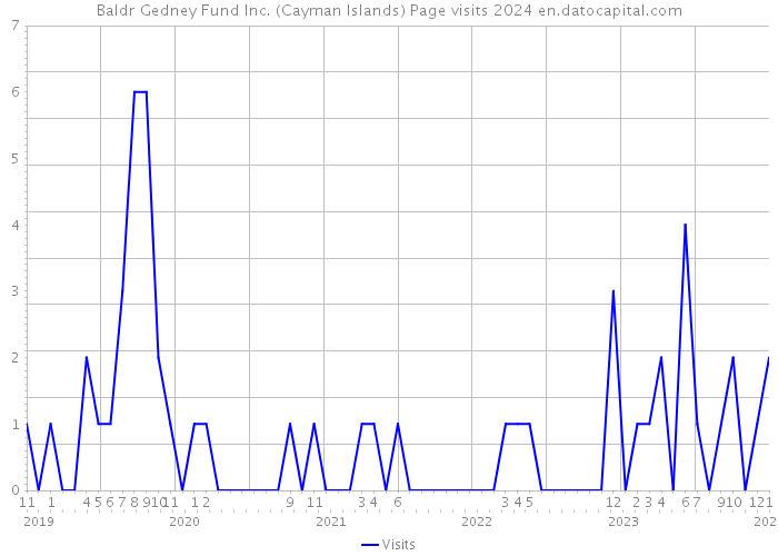 Baldr Gedney Fund Inc. (Cayman Islands) Page visits 2024 