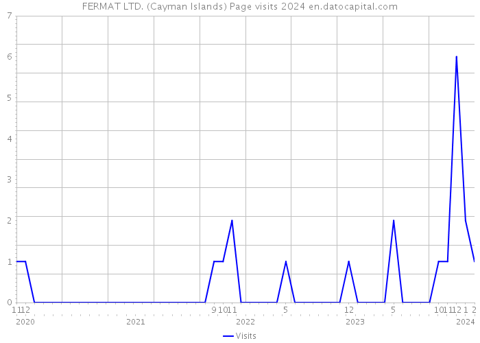 FERMAT LTD. (Cayman Islands) Page visits 2024 