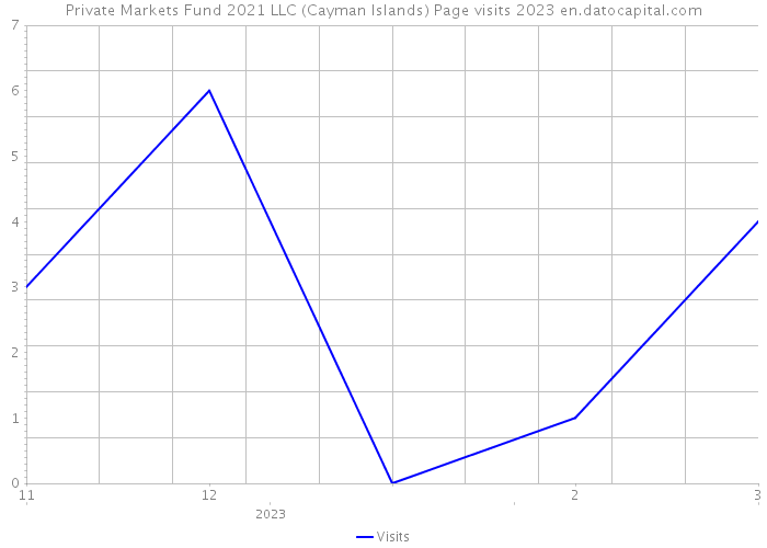 Private Markets Fund 2021 LLC (Cayman Islands) Page visits 2023 