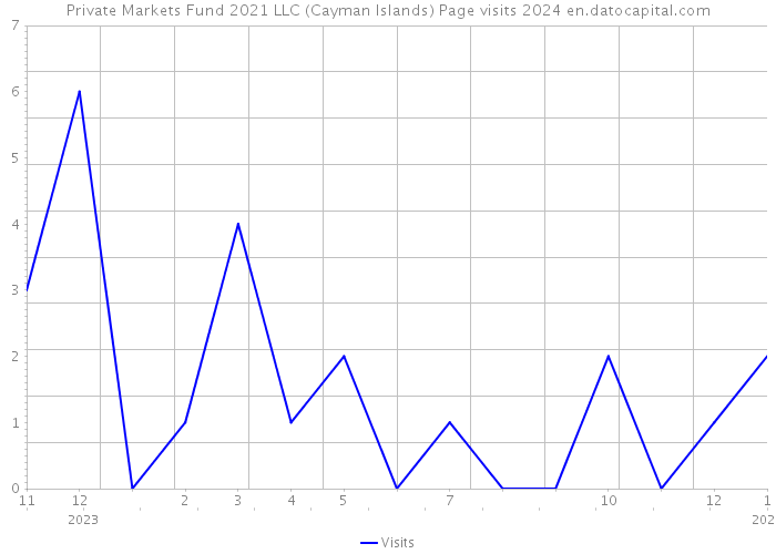 Private Markets Fund 2021 LLC (Cayman Islands) Page visits 2024 