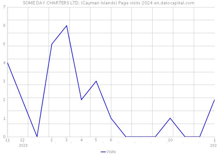SOME DAY CHARTERS LTD. (Cayman Islands) Page visits 2024 
