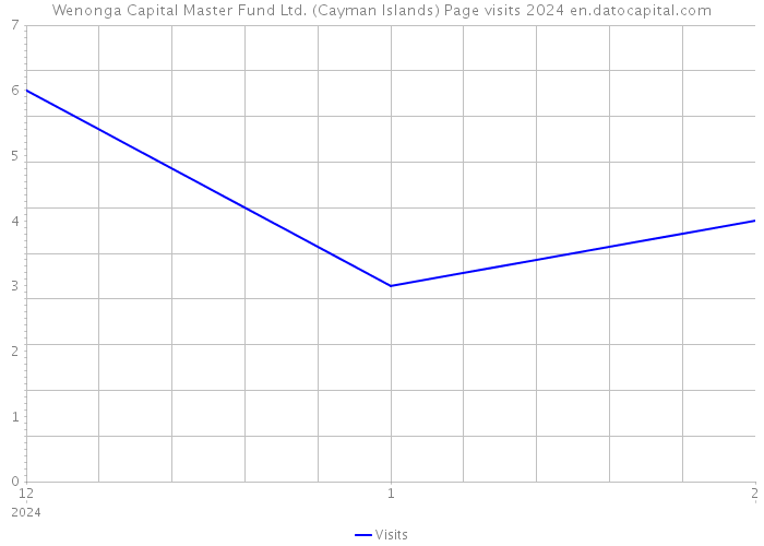 Wenonga Capital Master Fund Ltd. (Cayman Islands) Page visits 2024 