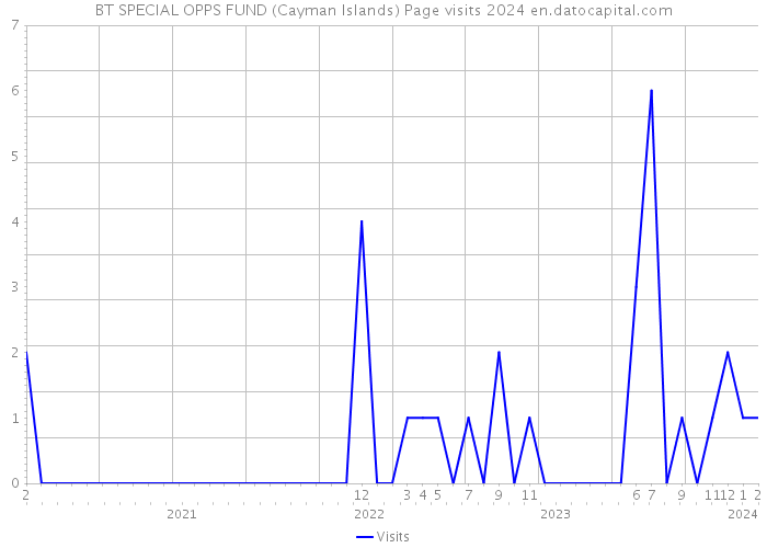 BT SPECIAL OPPS FUND (Cayman Islands) Page visits 2024 