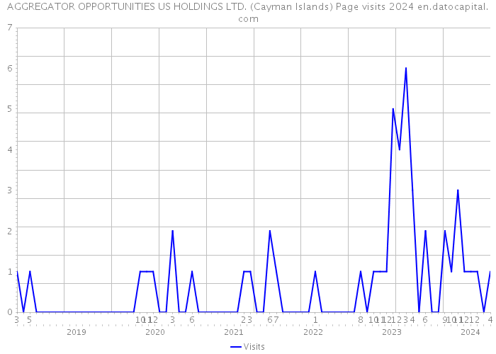 AGGREGATOR OPPORTUNITIES US HOLDINGS LTD. (Cayman Islands) Page visits 2024 