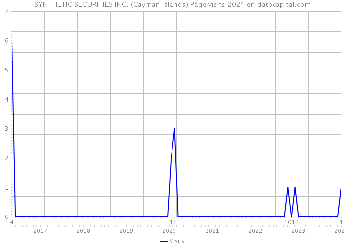 SYNTHETIC SECURITIES INC. (Cayman Islands) Page visits 2024 