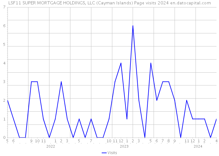 LSF11 SUPER MORTGAGE HOLDINGS, LLC (Cayman Islands) Page visits 2024 