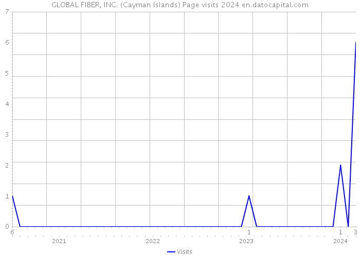 GLOBAL FIBER, INC. (Cayman Islands) Page visits 2024 
