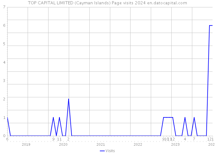 TOP CAPITAL LIMITED (Cayman Islands) Page visits 2024 