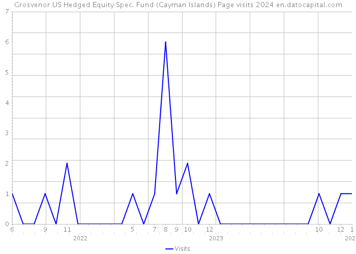 Grosvenor US Hedged Equity Spec. Fund (Cayman Islands) Page visits 2024 