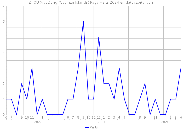 ZHOU XiaoDong (Cayman Islands) Page visits 2024 