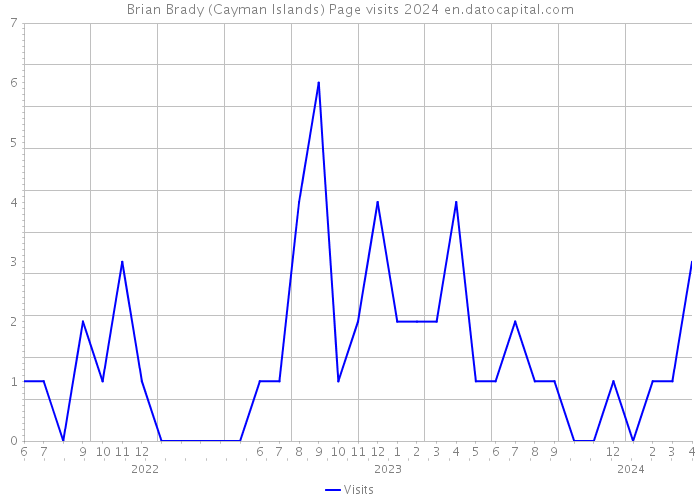 Brian Brady (Cayman Islands) Page visits 2024 