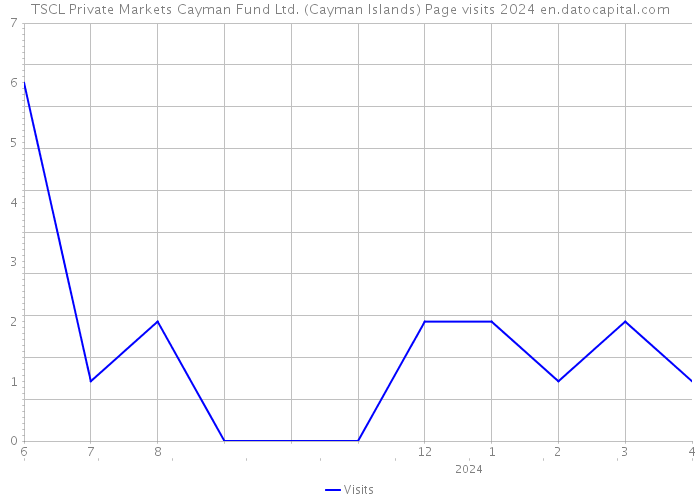 TSCL Private Markets Cayman Fund Ltd. (Cayman Islands) Page visits 2024 