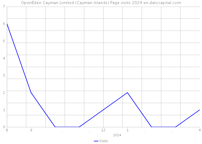 OpenEden Cayman Limited (Cayman Islands) Page visits 2024 