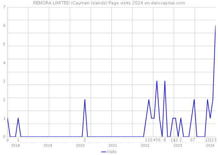 REMORA LIMITED (Cayman Islands) Page visits 2024 