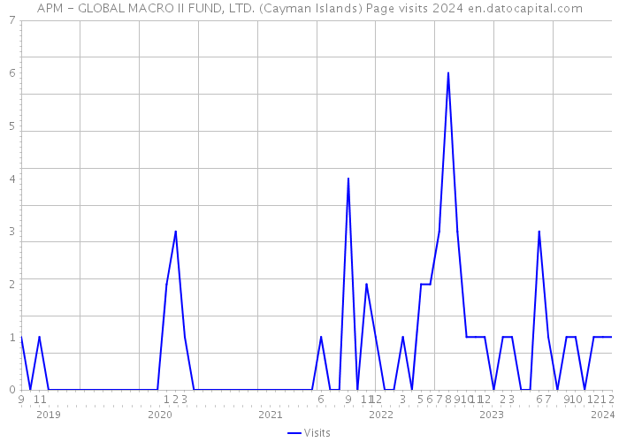 APM - GLOBAL MACRO II FUND, LTD. (Cayman Islands) Page visits 2024 