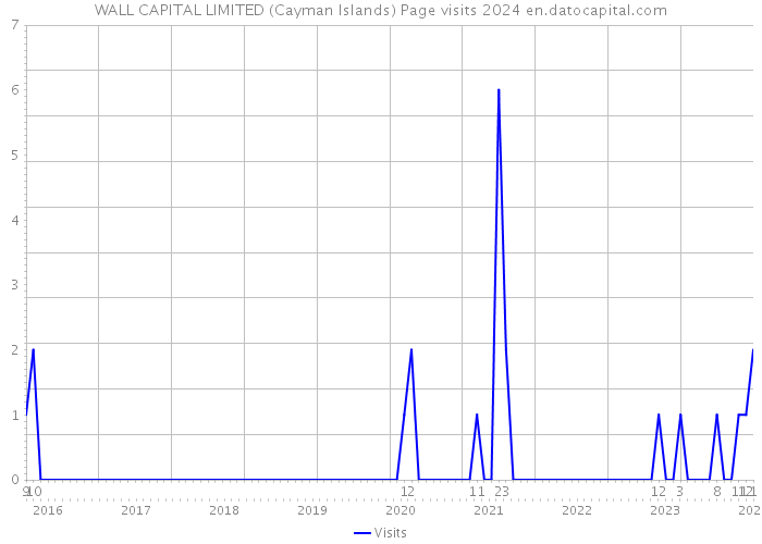 WALL CAPITAL LIMITED (Cayman Islands) Page visits 2024 