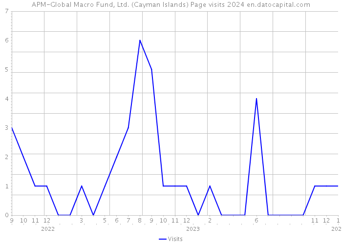 APM-Global Macro Fund, Ltd. (Cayman Islands) Page visits 2024 