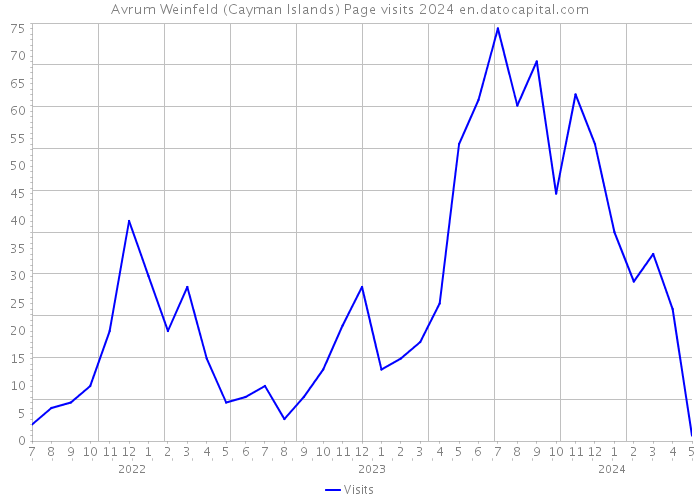 Avrum Weinfeld (Cayman Islands) Page visits 2024 