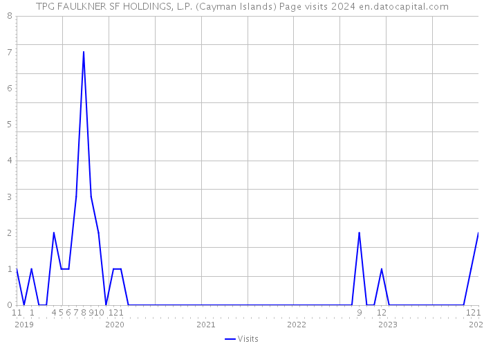 TPG FAULKNER SF HOLDINGS, L.P. (Cayman Islands) Page visits 2024 