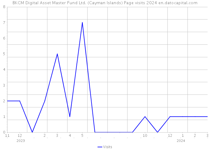 BKCM Digital Asset Master Fund Ltd. (Cayman Islands) Page visits 2024 