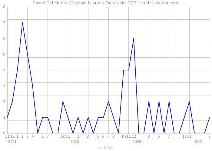 Castel Del Monte (Cayman Islands) Page visits 2024 