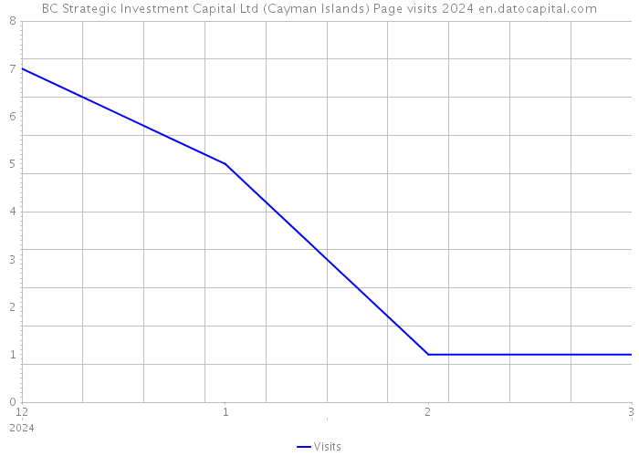 BC Strategic Investment Capital Ltd (Cayman Islands) Page visits 2024 