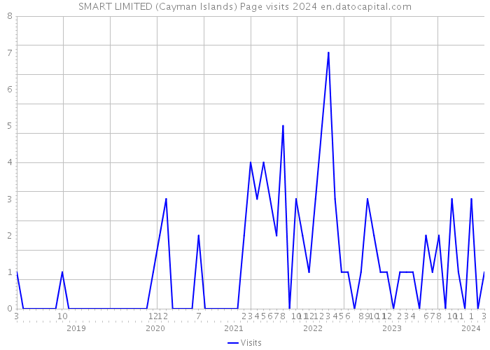 SMART LIMITED (Cayman Islands) Page visits 2024 