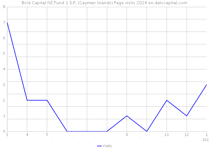 Bold Capital NZ Fund 1 S.P. (Cayman Islands) Page visits 2024 