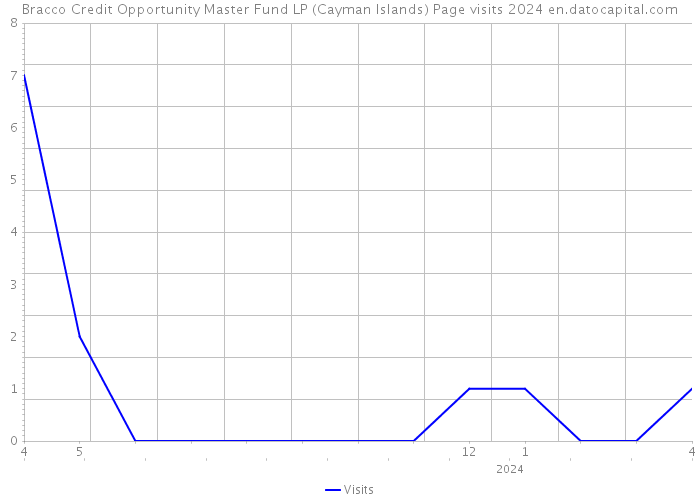 Bracco Credit Opportunity Master Fund LP (Cayman Islands) Page visits 2024 