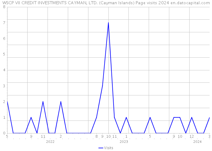 WSCP VII CREDIT INVESTMENTS CAYMAN, LTD. (Cayman Islands) Page visits 2024 