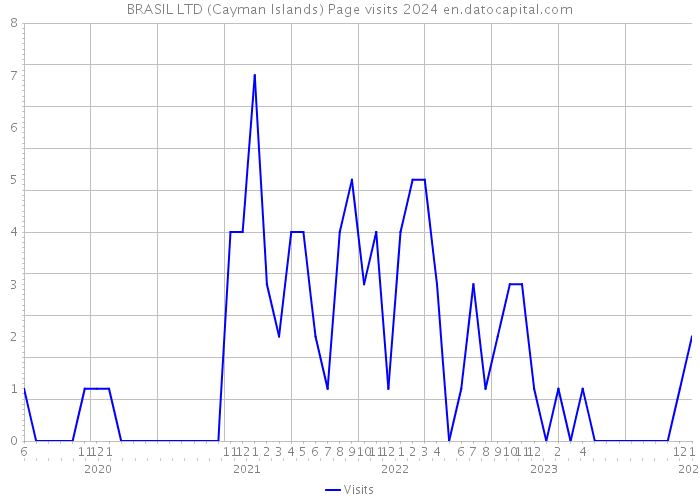 BRASIL LTD (Cayman Islands) Page visits 2024 