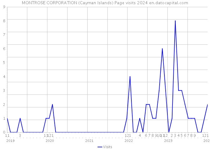 MONTROSE CORPORATION (Cayman Islands) Page visits 2024 