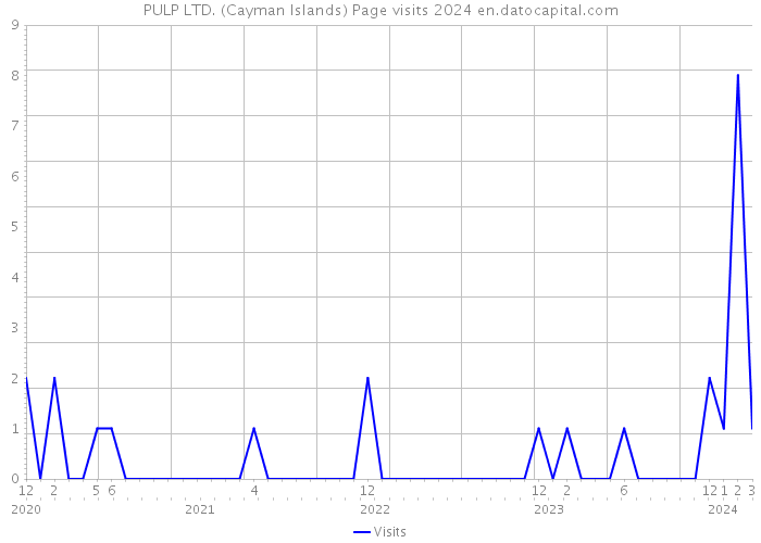 PULP LTD. (Cayman Islands) Page visits 2024 