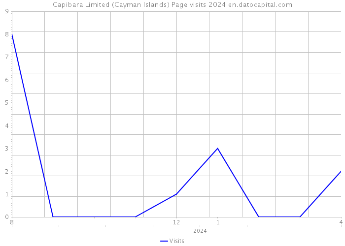 Capibara Limited (Cayman Islands) Page visits 2024 